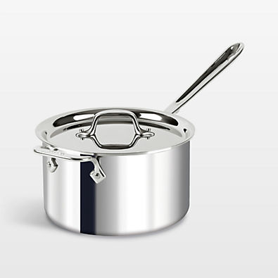 View All-Clad ® D3 Stainless Steel 4-Qt. Saucepan with Lid details
