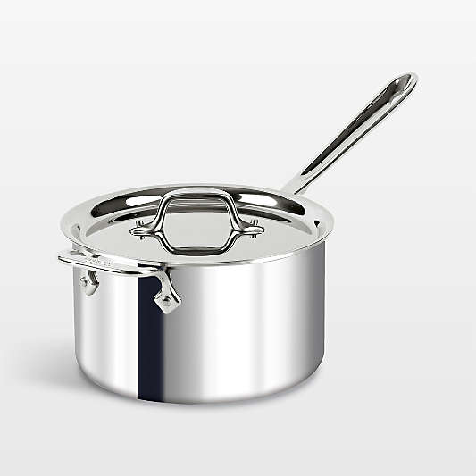 All-Clad ® D3 Stainless Steel 4-Qt. Saucepan with Lid