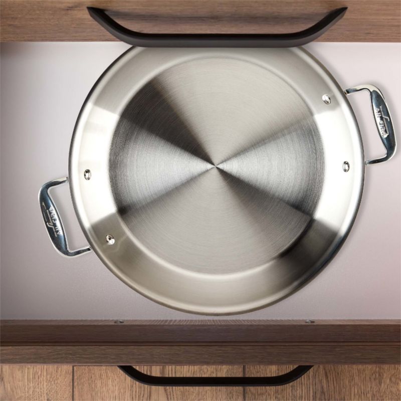 All Clad D3 3 Qt Universal Stainless Steel Pan Reviews Crate And Barrel 3878