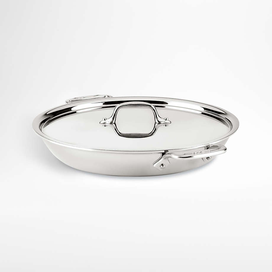 All Clad D3 3 Qt Universal Stainless Steel Pan Reviews Crate And Barrel Canada 5133