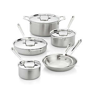 All-Clad D5 Cookware: D5 Pans, Pots & Sets | Crate & Barrel