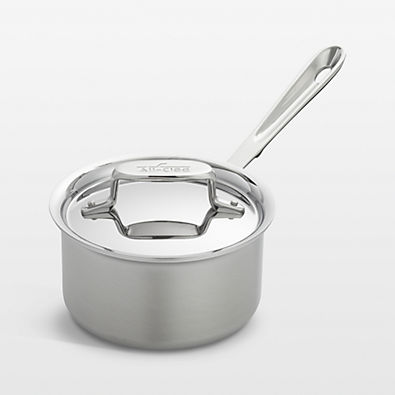 View All-Clad ® D5 1.5-Qt. Brushed Stainless Steel Saucepan with Lid details