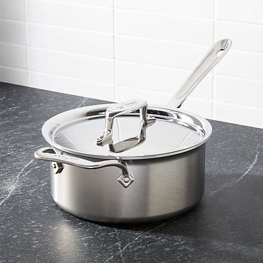 All-Clad ® d5 ® 3 qt Brushed Stainless Steel Saucepan with Lid