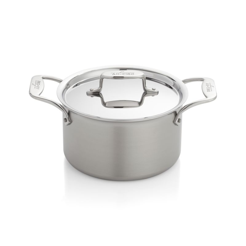 All-Clad ® d5 ® Brushed Stainless Steel 4 qt. Soup Pot with Lid - image 4 of 2