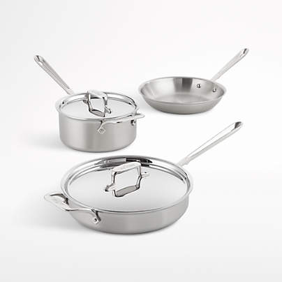 All-Clad ® D5 Brushed Stainless Steel 5-Piece Cookware Set