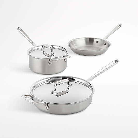 All-Clad ® D5 Brushed Stainless Steel 5-Piece Cookware Set