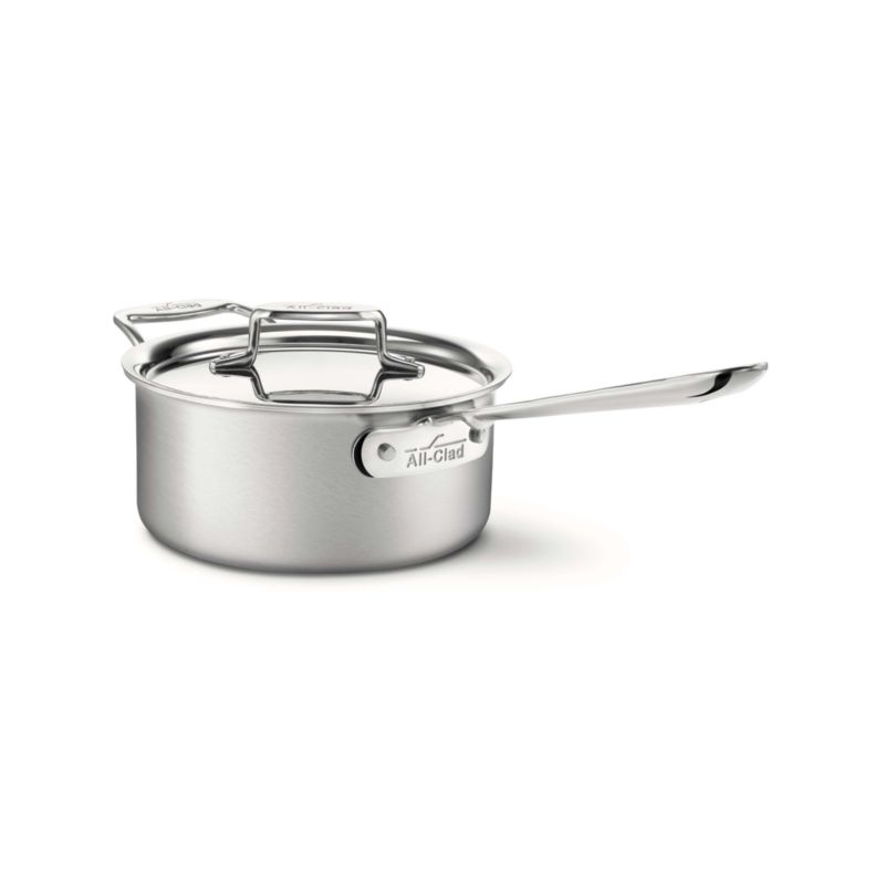 All-Clad ® d5 ® 3 qt Brushed Stainless Steel Saucepan with Lid - image 7 of 9