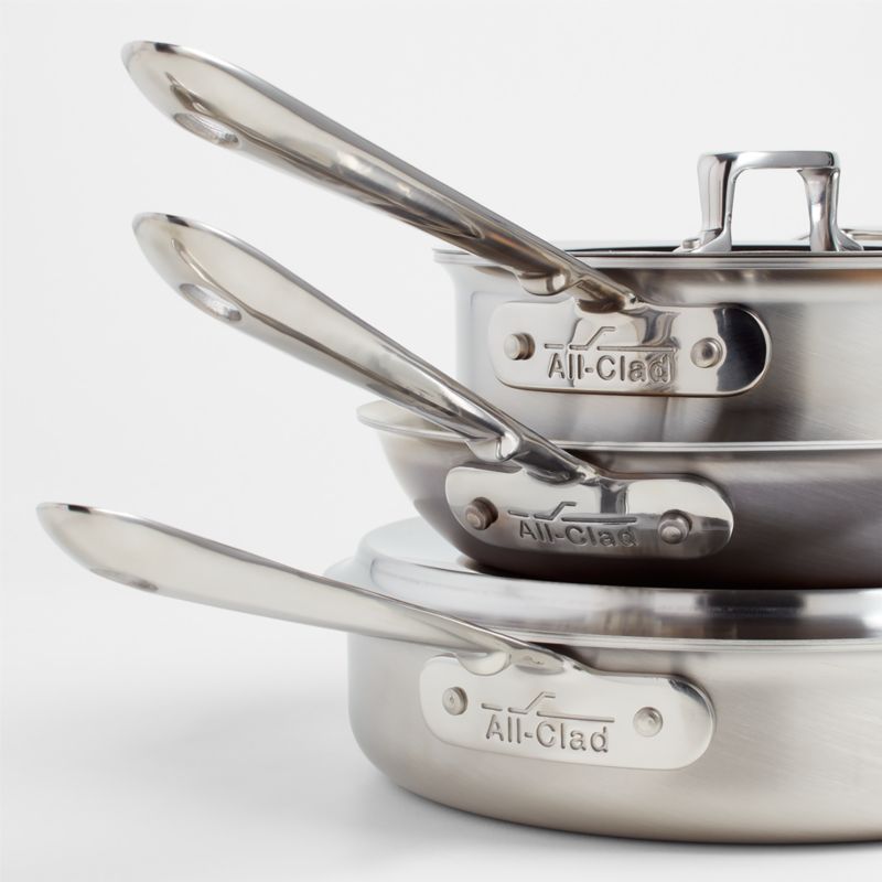 All-Clad ® d5 Brushed Stainless Steel 7-Piece Cookware Set - image 2 of 4