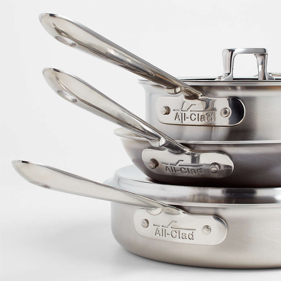 All-Clad D5® Brushed Stainless-Steel 10-Piece Cookware Set