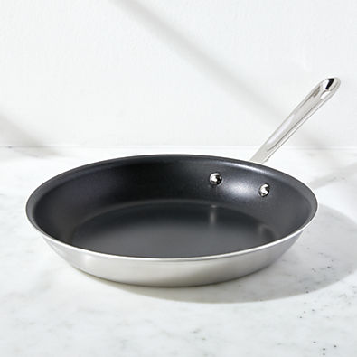 View All-Clad © d5 Brushed Stainless Steel 12" Non-Stick Fry Pan details