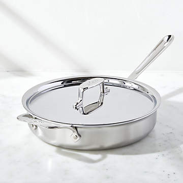 All-Clad d5 Brushed Stainless Saute Pan, 3-quart