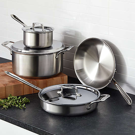 All Clad ® d5 Brushed Stainless 7-Piece Cookware Set