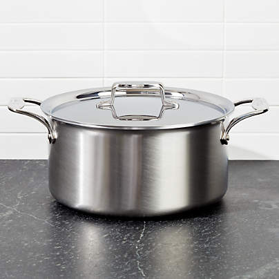 All-clad D5 Stainless Polished 5-ply 6 qt Ultimate Soup Pot with lid and  Ladle
