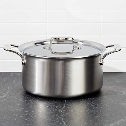 All Clad ® d5 Brushed Stainless 8-Quart Stockpot with Lid