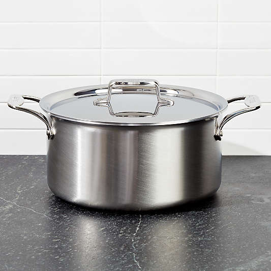 All Clad ® d5 Brushed Stainless 8-Quart Stockpot with Lid