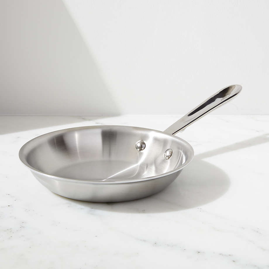 All-Clad d5 Brushed Stainless 8" Fry Pan + Reviews | Crate & Barrel