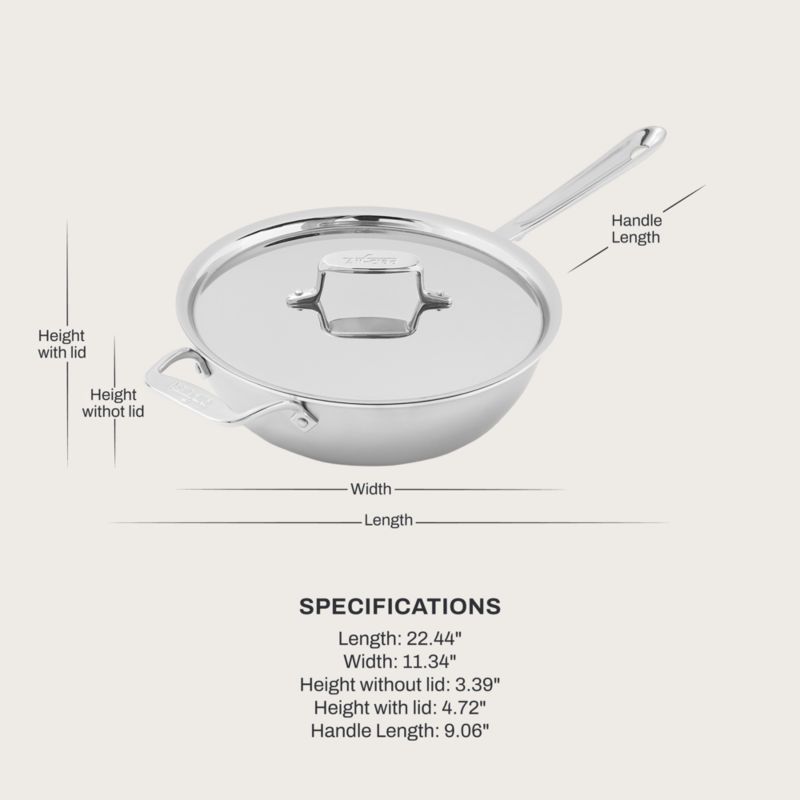 All-Clad ® D5 Stainless Steel 5-Ply Risotto Pan - image 6 of 8