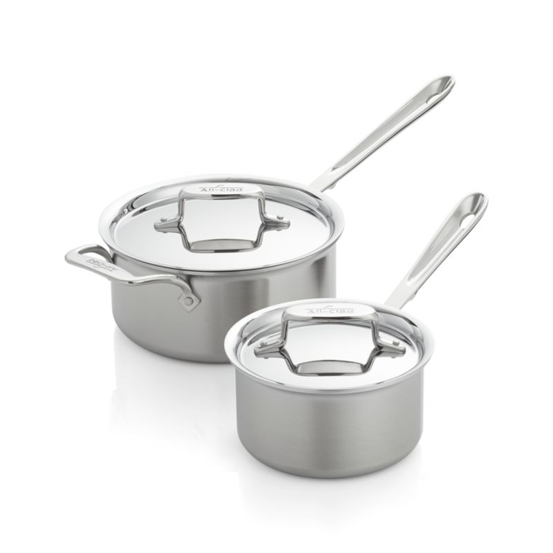 All-Clad ® d5 ® 3 qt Brushed Stainless Steel Saucepan with Lid - image 8 of 9