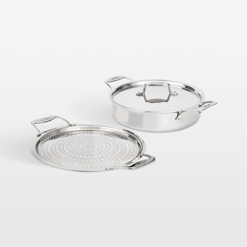 All Clad ® D5 4-Qt. Sauteuse with Lid and Strain & Splatter Guard - image 0 of 3