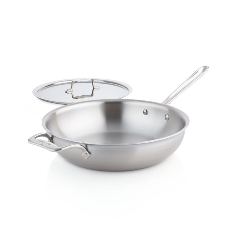 All-Clad ® d5 ® Brushed Stainless Steel Weekday Pan with Lid - image 1 of 3