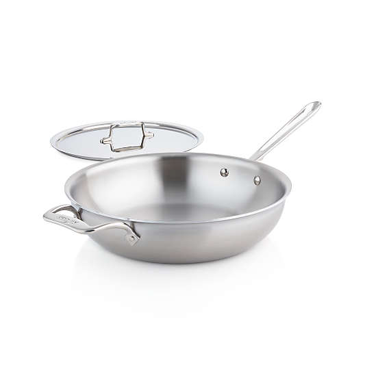All-Clad ® d5 ® Brushed Stainless Steel 4-Qt Weekday Pan with Lid