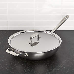 All-Clad d5 Brushed Stainless Steel 4.5 Quart Universal Pan