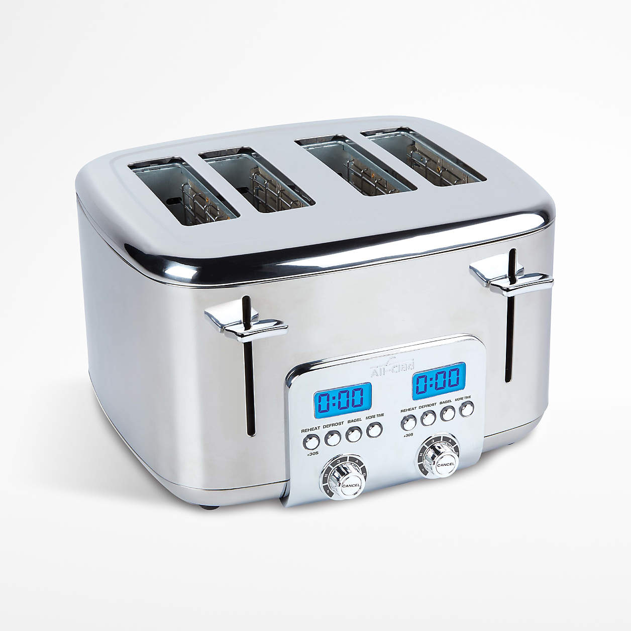 AllClad 4Slice Stainless Steel Toaster + Reviews Crate & Barrel Canada