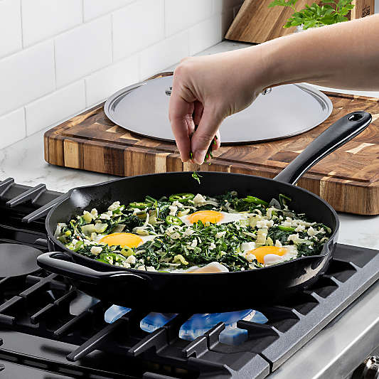 All-Clad ® Enameled Cast Iron 12" Skillet with Lid