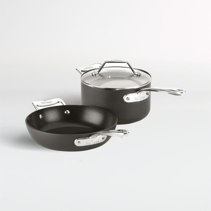 All-Clad HA1 Curated Hard-Anodized Non-Stick 4-Qt. Everyday Pan with Lid +  Reviews, Crate & Barrel