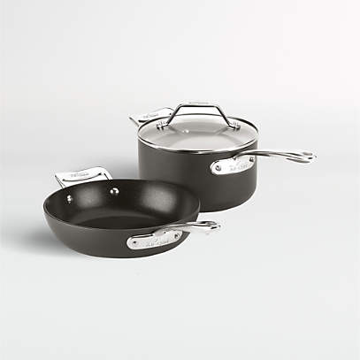 All-Clad d3 Stainless Steel 4-qt. Saucepan with Lid + Reviews, Crate &  Barrel