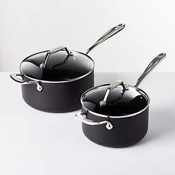 Crate & Barrel Monterey Cream 5-Piece Non-Stick Ceramic Cookware Set +  Reviews