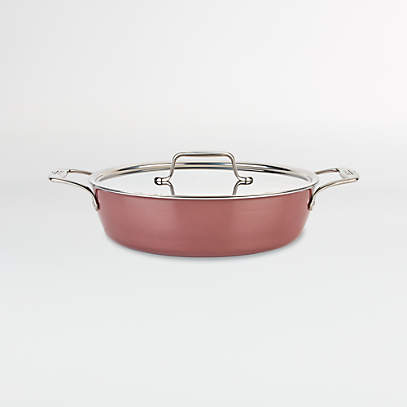 Tri-Ply Stainless Steel Sauce Pan with Cover 1 1/2 QT 6 - Rose