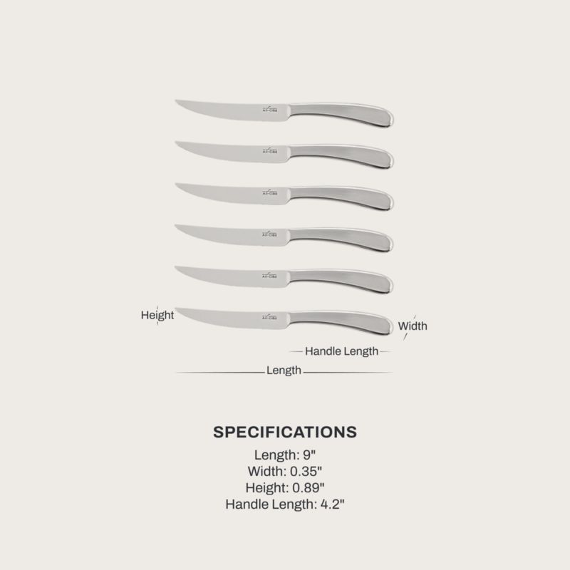 All-Clad ® Forged 6-Piece Stanless Steel Steak Knife Set with Gift Box - image 6 of 8
