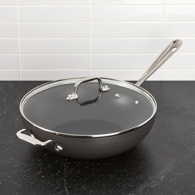 12 Clad Wok with Lid, High End Cooking Wok