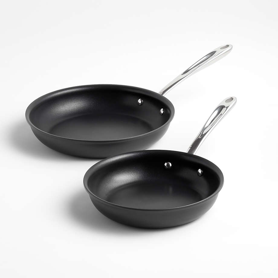 All-Clad HA1 Curated Hard-Anodized Non-Stick Frying Pans, Set of 2 + Reviews | Crate & Barrel