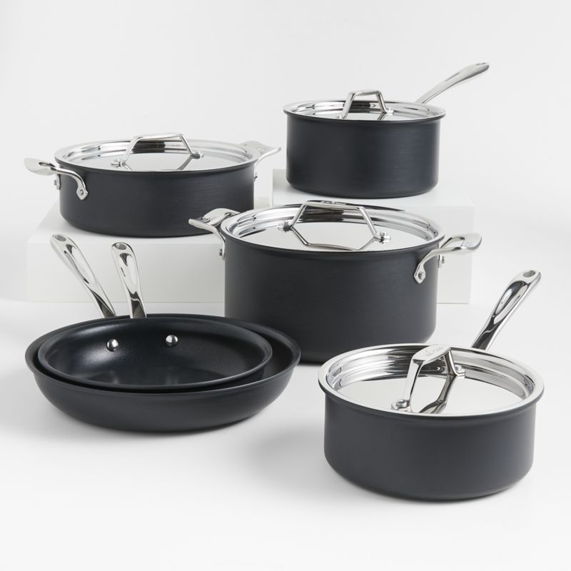 Emeril by All-Clad 10-Piece Hard Anodized Cookware Set 