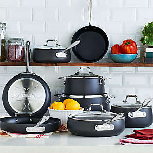 All-Clad HA1 Curated Hard-Anodized Non-Stick 4-Qt. Everyday Pan with Lid +  Reviews, Crate & Barrel