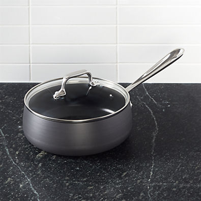 View All-Clad ® HA1 Hard-Anodized Non-Stick 2.5-Qt. Saucepan with Lid details