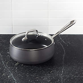ALL-CLAD 12” Round Griddle Ribbed Non-Stick Skillet Low Wall Anodized  Frying Pan