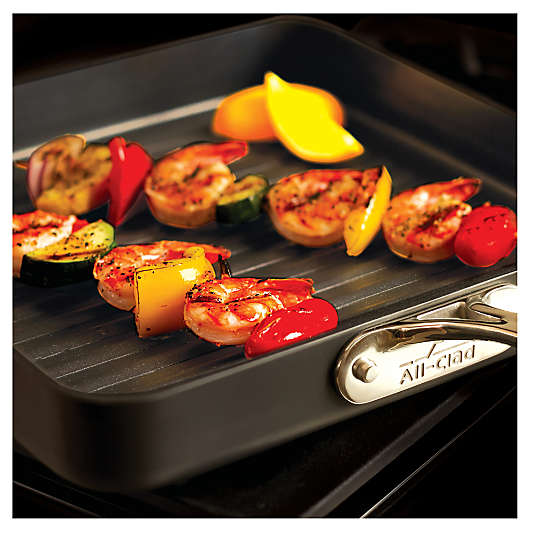 All-Clad ® HA1 Hard-Anodized Non-Stick 11" Square Grill