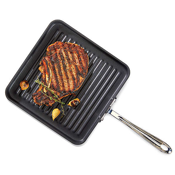 Calphalon 11in Grill Pan Square Nonstick Hard Anodized Aluminum Stainless  for sale online