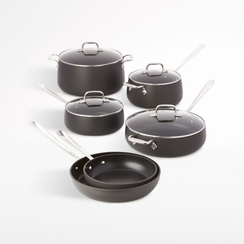 All-Clad ® HA1 Hard-Anodized Non-Stick 10-Piece Cookware Set - image 1 of 7