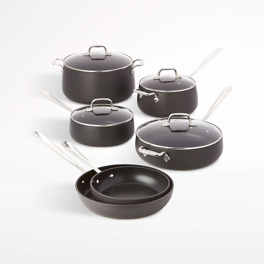 All-Clad HA1 Hard-Anodized Non-Stick 13-Piece Cookware Set with