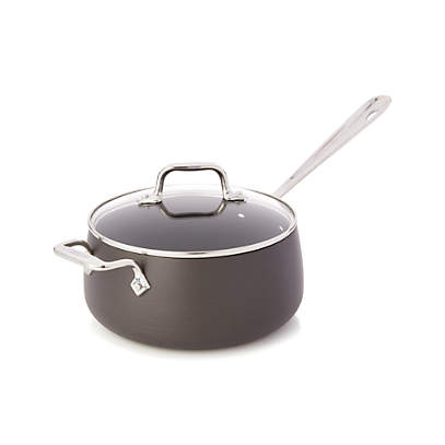 3.5-Quart HA1 Hard Anodized Nonstick Sauce Pan I All-Clad