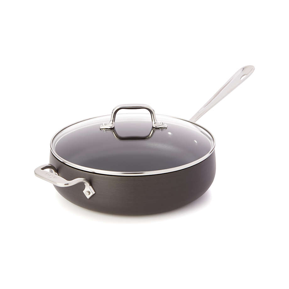 All-Clad HA1 Curated Hard-Anodized Non-Stick 4-Qt. Everyday Pan with Lid +  Reviews, Crate & Barrel