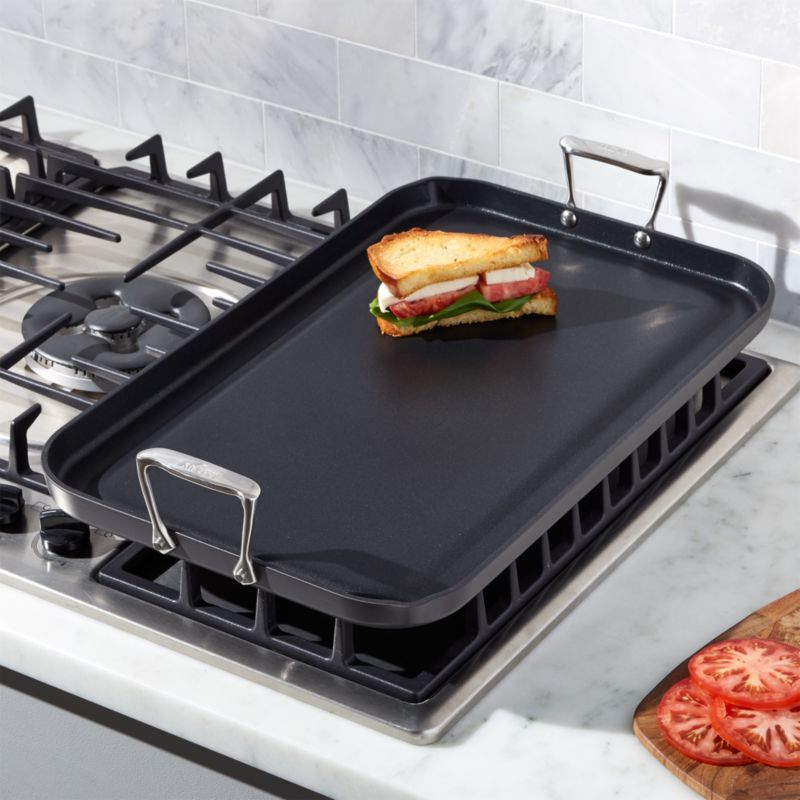 All-Clad ® HA1 Hard-Anodized Non-Stick Double-Burner Griddle