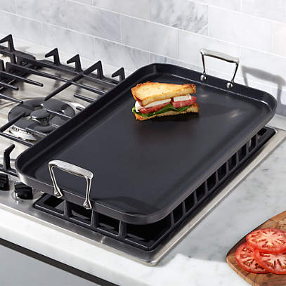 All-Clad HA1 Hard-Anodized Non-Stick Double-Burner Griddle + Reviews