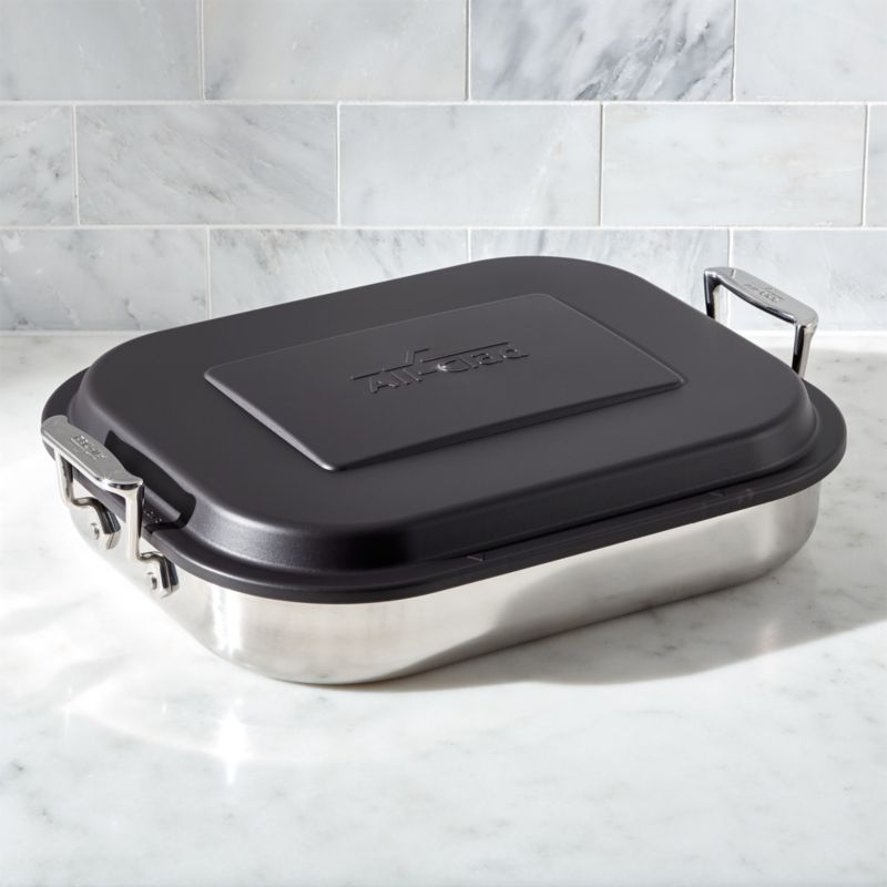 All-Clad Stainless Steel Covered Lasagna Pan - Macy's