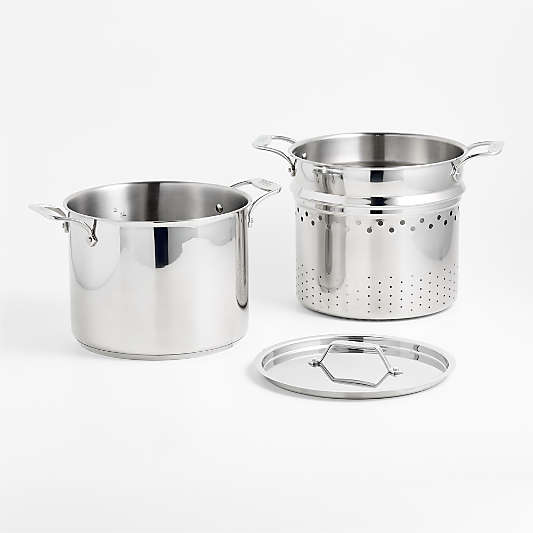 All-Clad ® Simply Strain 12-Qt. Stainless Steel Multipot with Insert