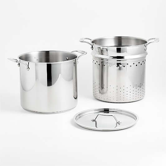 All-Clad Simply Strain 16-Qt. Stainless Steel Multipot with Insert